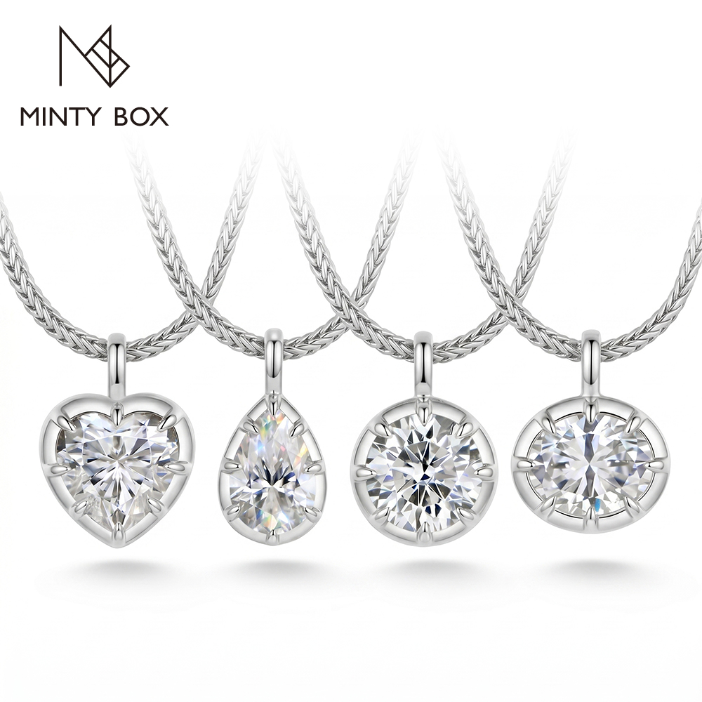 Bezels Set Pendant - MINTYBOX 베젤 세트 모이사나이트 펜던트 컬렉션