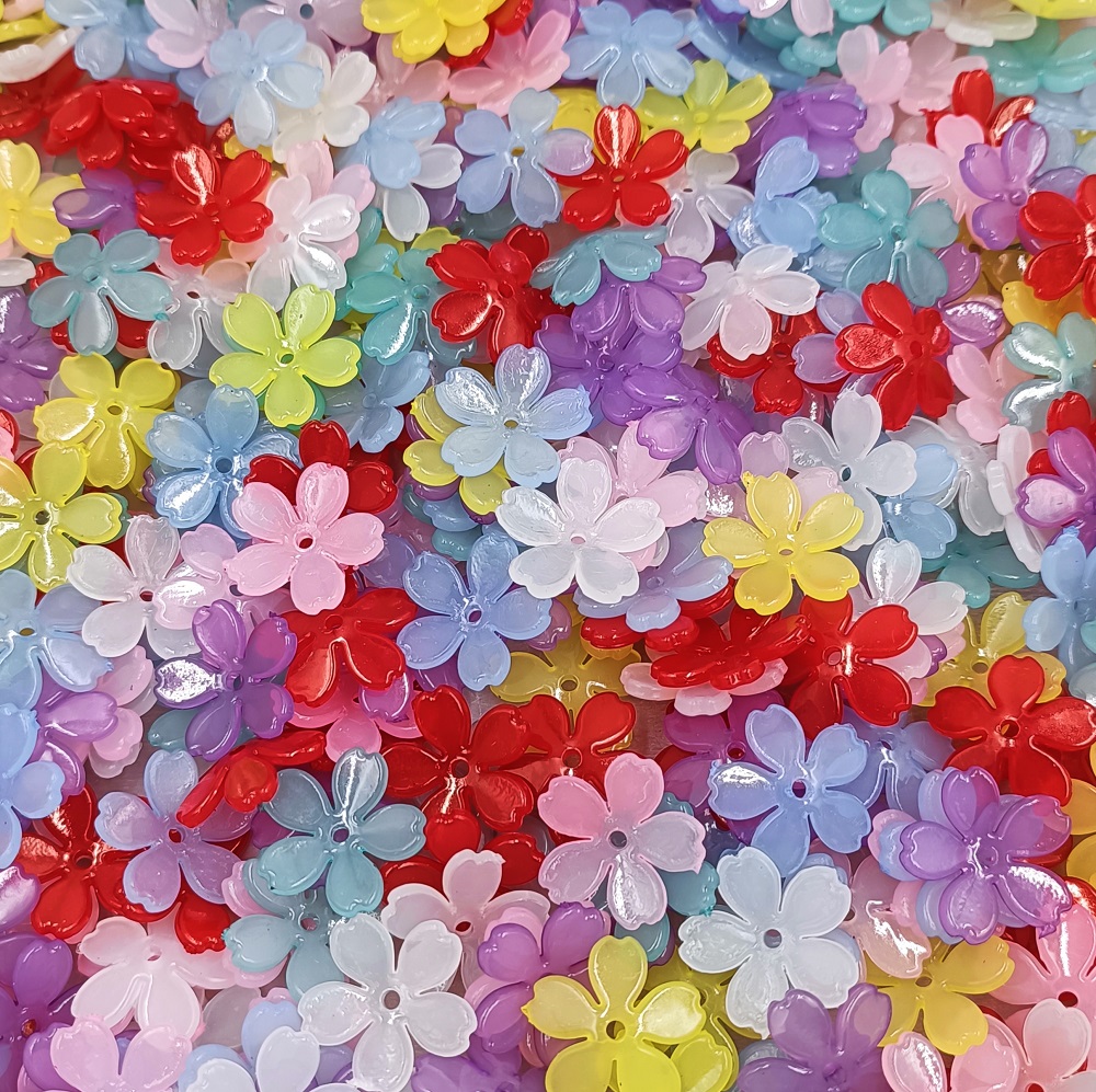 Flower Preservation Resin - 송진 사쿠라 꽃 구슬, 꽃잎 5