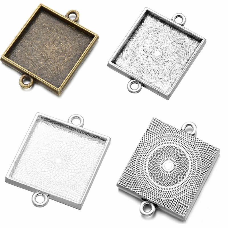 Onebeading Fit 25x25mm 스퀘어 카보  - Bezels Set Pendant 리뷰 및 가격