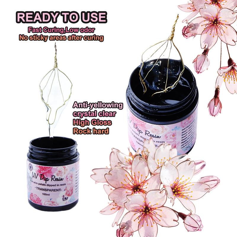 와이어 꽃에 대 한 100ml UV DIP 수 지 접착 - Flower Preservation Resin 리뷰 및 가격