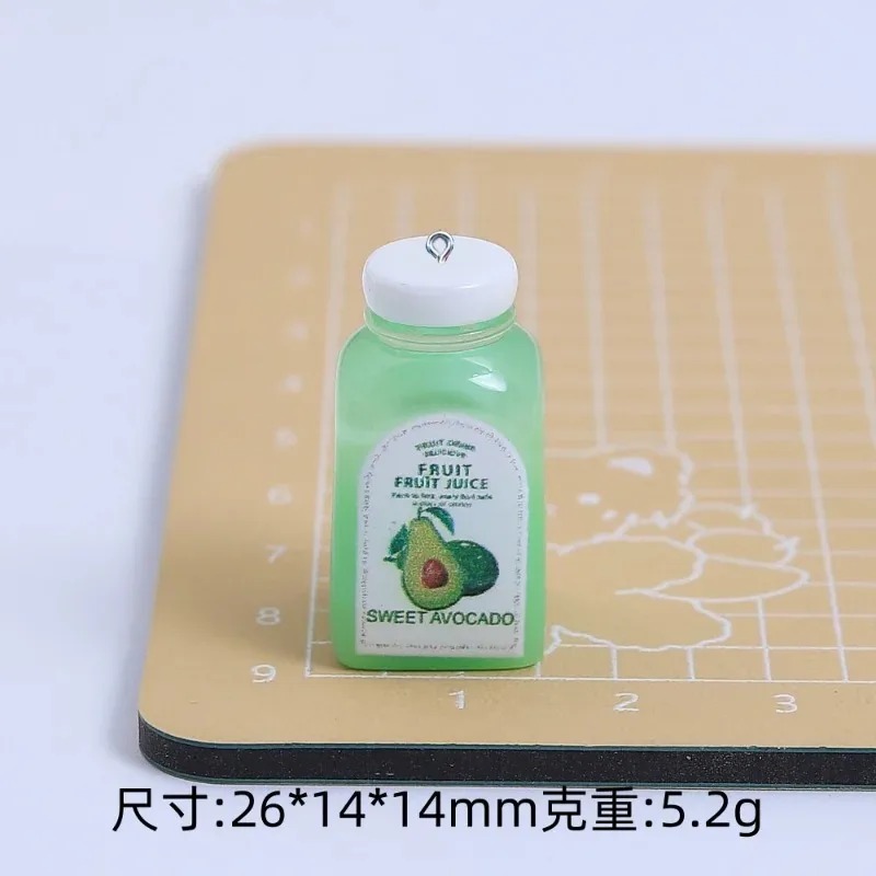10Pcs Kawaii 미니 3D 체리 오렌지 주스 병 - Resin Craft Material 리뷰 및 가격