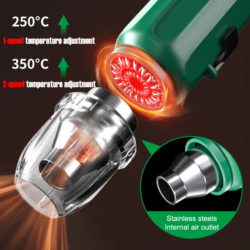 350W 2단계 열풍기 미니 블로워 DIY 공예용 휴대 - Heat Gun Small 리뷰 및 가격