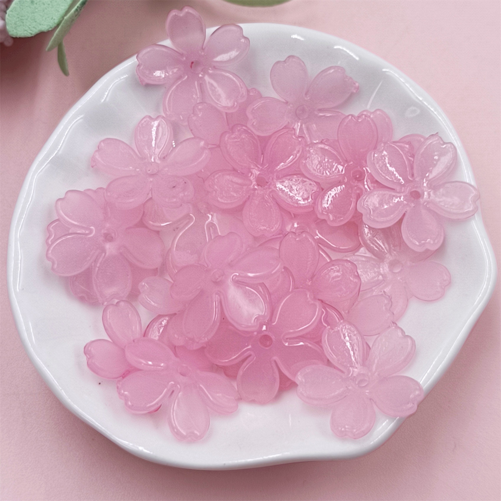 송진 사쿠라 꽃 구슬, 꽃잎 5 개, 꽃 헤어 액세서리 - Flower Preservation Resin 리뷰 및 가격