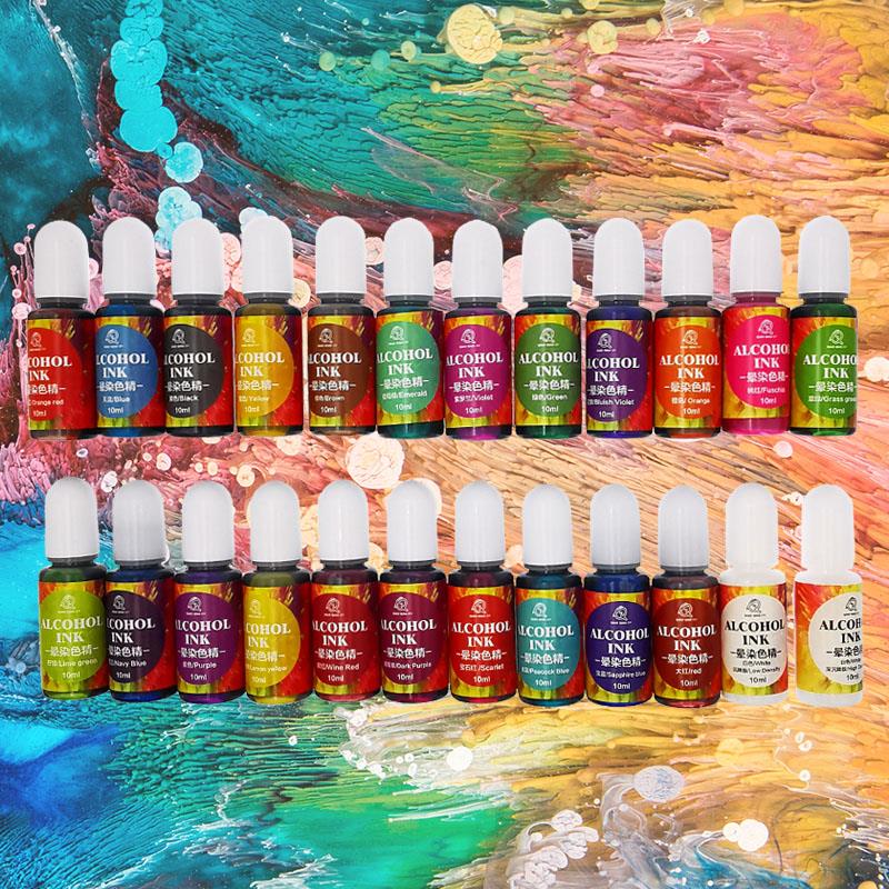 24 색 10ml 아트 잉크 알코올 수지 안료 액체 착 - Resin Dye Alcohol 리뷰 및 가격