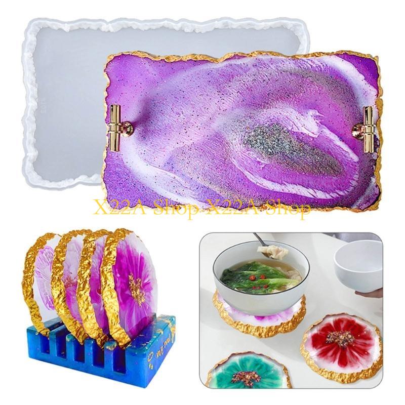 독특한 마노 컵 받침 실리콘 몰드 수지 트레이 몰드 코 - Serving Tray Mold 리뷰 및 가격